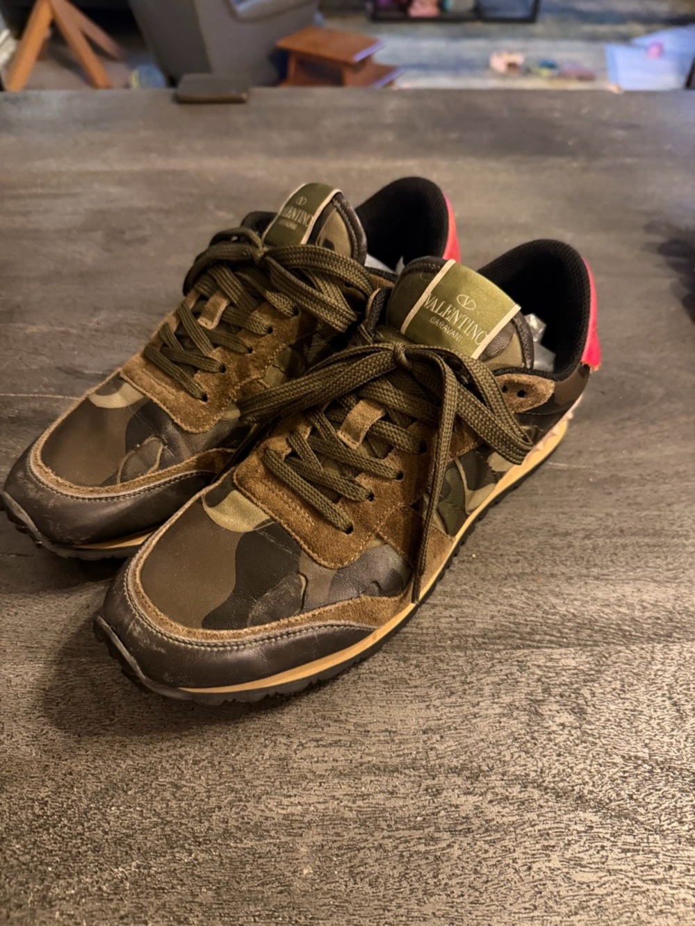 Valentino Garavani Men's Sneakers Camouflage Runner Trainers